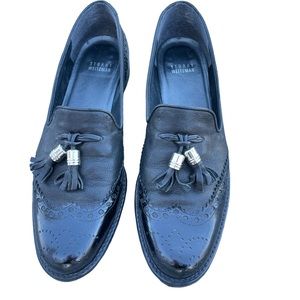 Stuart Whitman loafers / black / size 8.5
